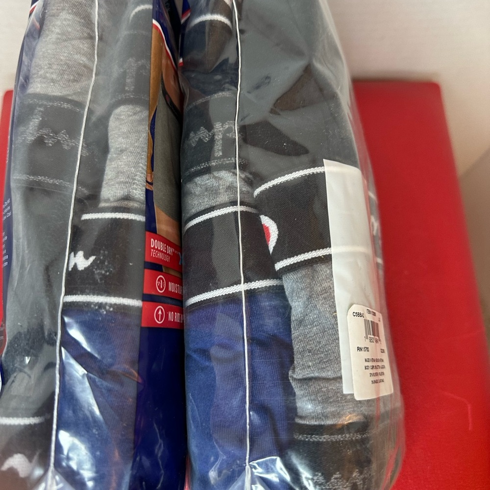 (2) Champion Elite Men's Boxer Briefs - Black, Gray, Blue size Large New in Bag - Picture 9 of 9
